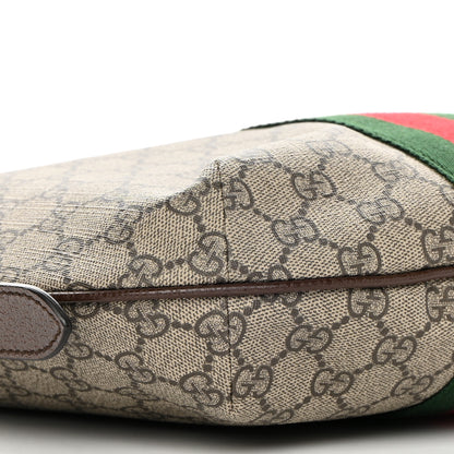 Gucci GG Supreme Monogram Web Small Ophidia Half Moon Hobo Brown 9 of 10