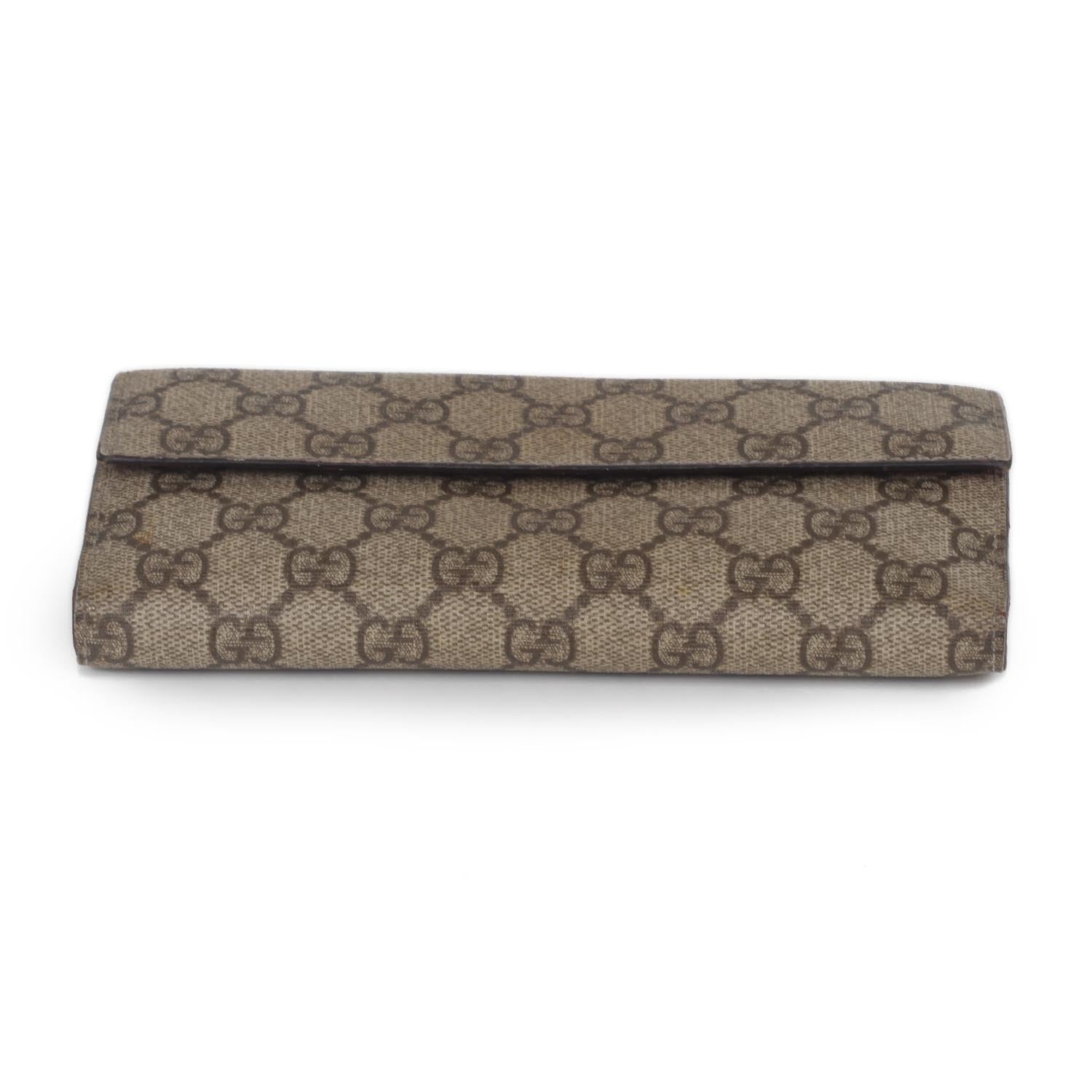 Gucci GG Plus Monogram Ladies GG Continental Wallet Red 3 of 13