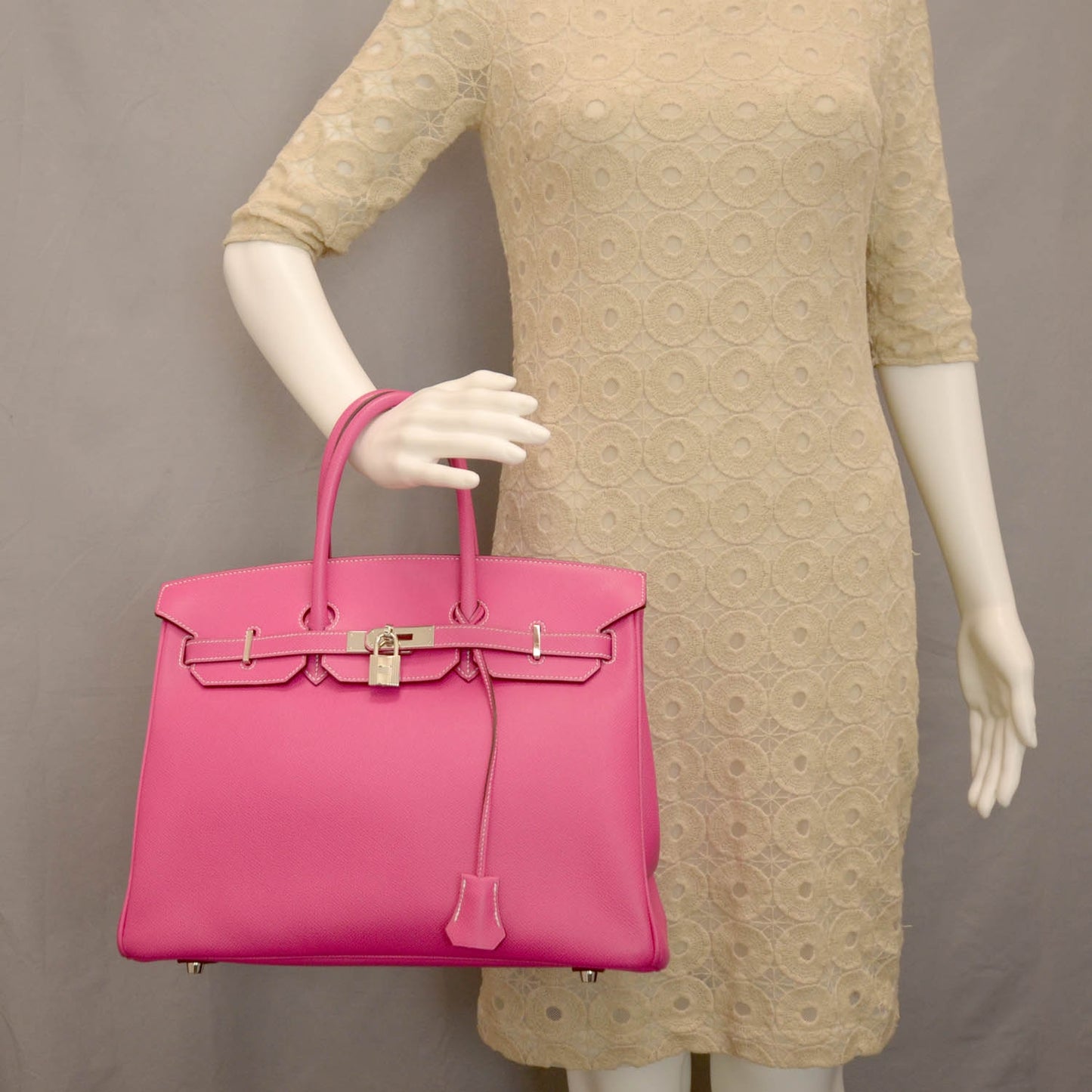 Epsom Candy Birkin 35 Rose Tyrien and Rubis