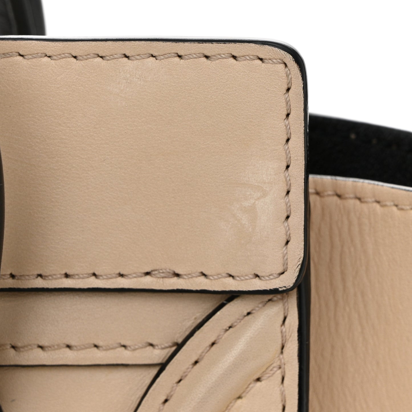 Smooth Calfskin Nano Luggage Powder Black