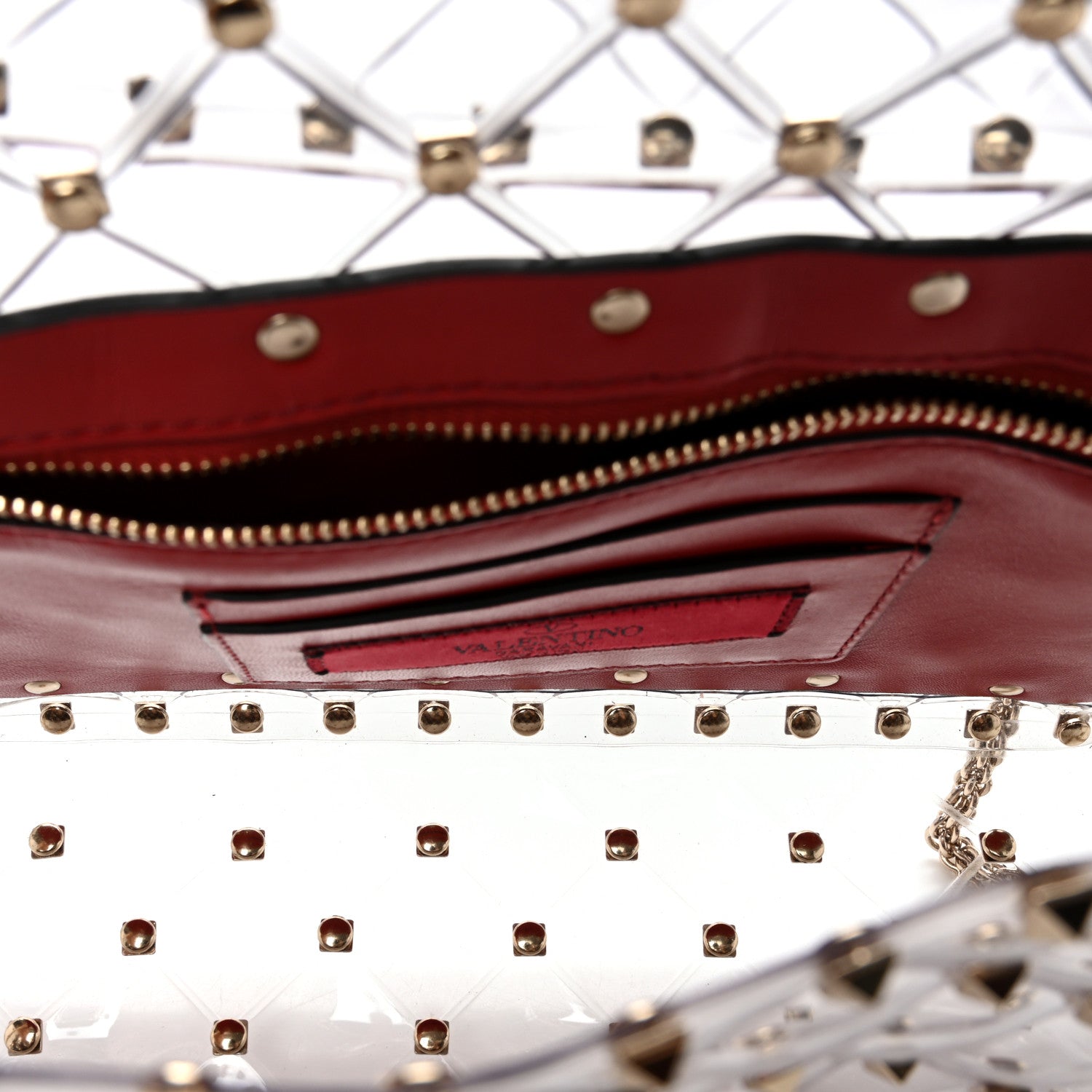 Valentino Garavani PVC Medium Rockstud Spike Shoulder Bag 5 of 9