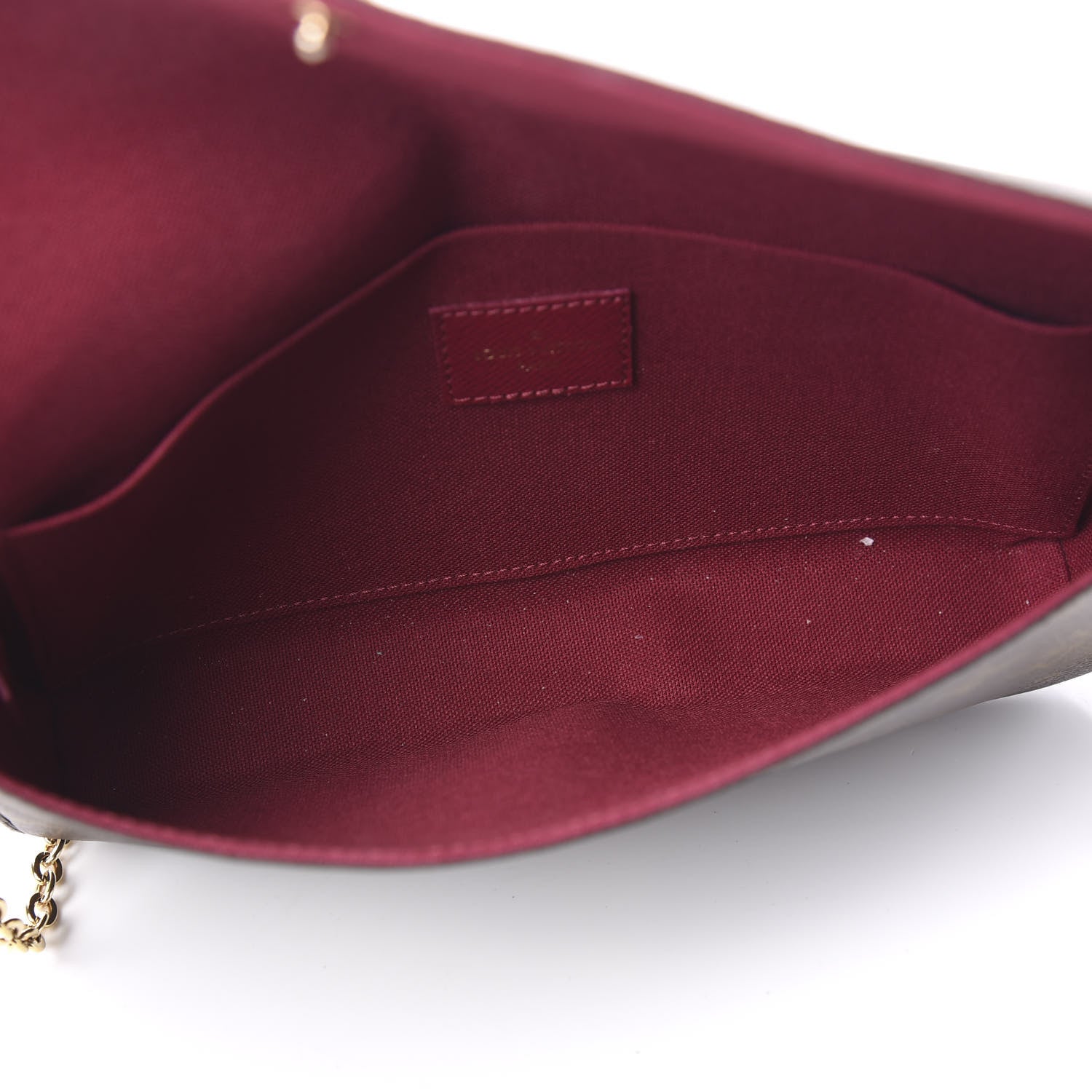 Louis Vuitton Monogram Pochette Felicie Chain Wallet Fuchsia 4 of 8