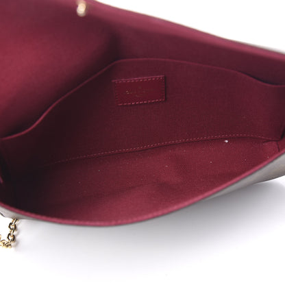 Louis Vuitton Monogram Pochette Felicie Chain Wallet Fuchsia 4 of 8