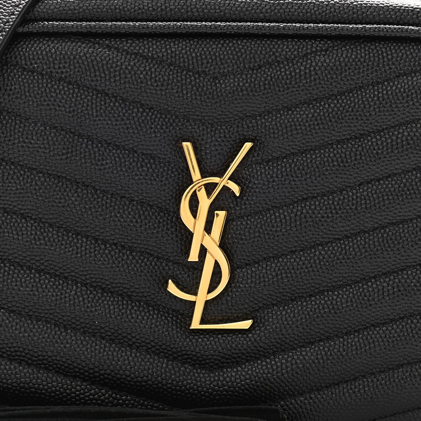 Grain De Poudre Matelasse Monogram Mini Lou Camera Bag Black