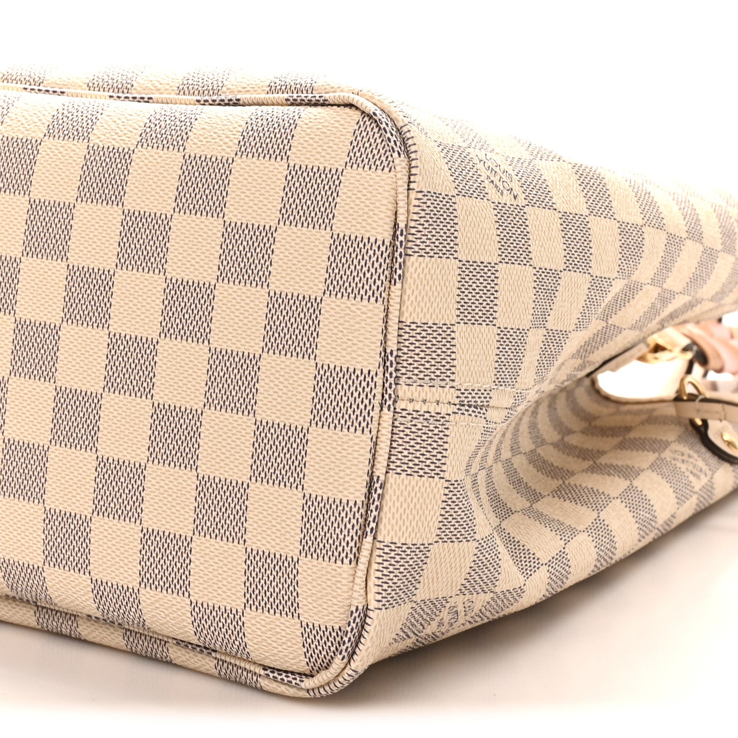 Louis Vuitton Damier Azur Braided Neverfull MM Pink 10 of 10