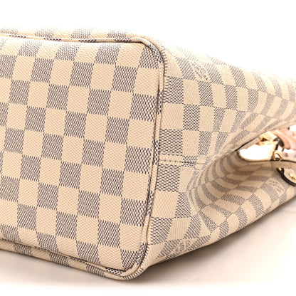 Louis Vuitton Damier Azur Braided Neverfull MM Pink 10 of 10