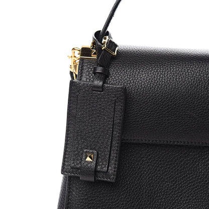 Valentino Garavani Pebbled Calfskin Medium My Rockstud Frame Bag Black 9 of 9