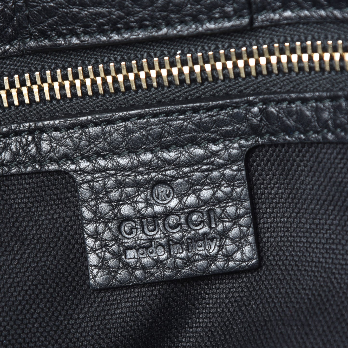 Pebbled Calfskin Medium Bamboo Shopper Tote Black