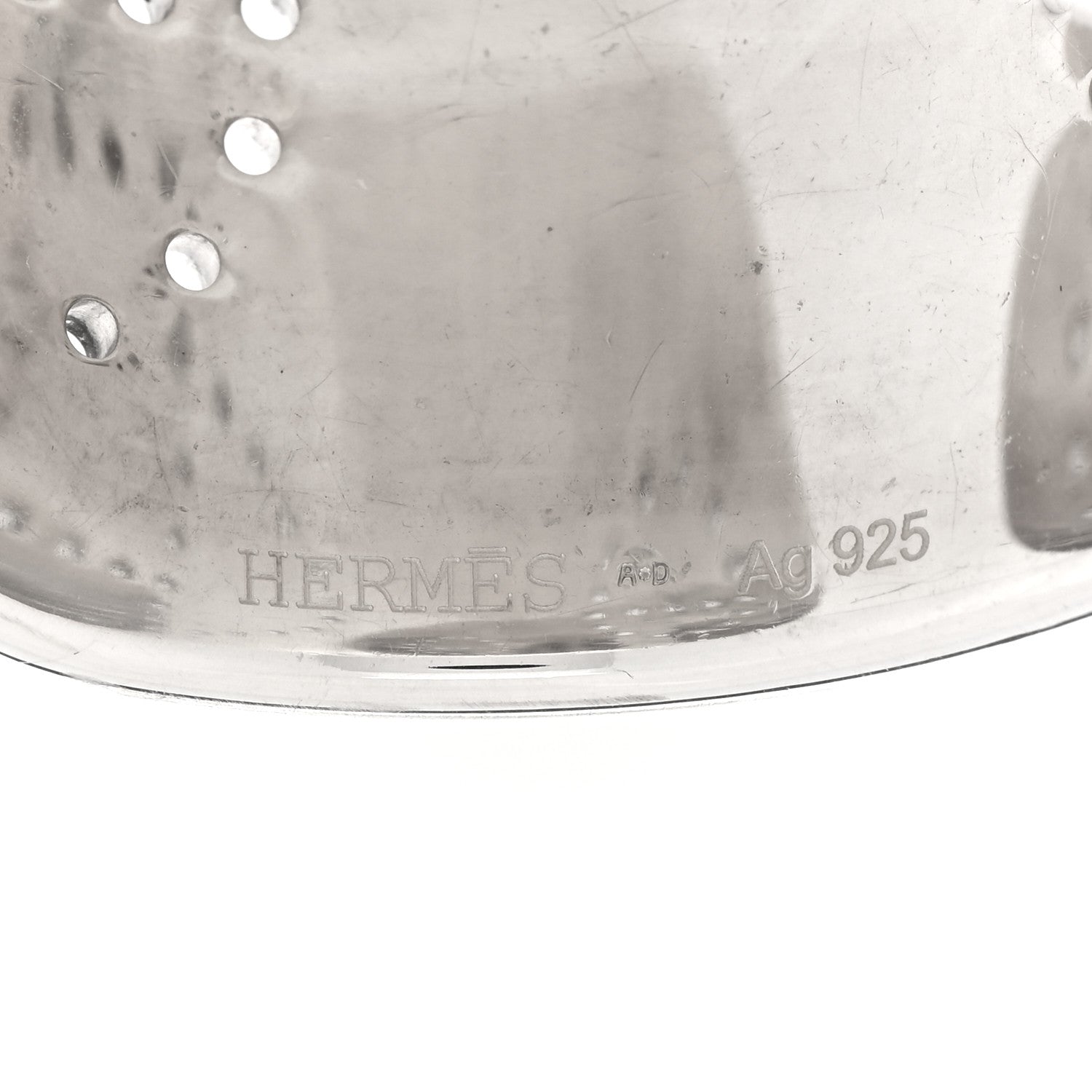 Hermes Sterling Silver Eclipse Cuff 3 of 3