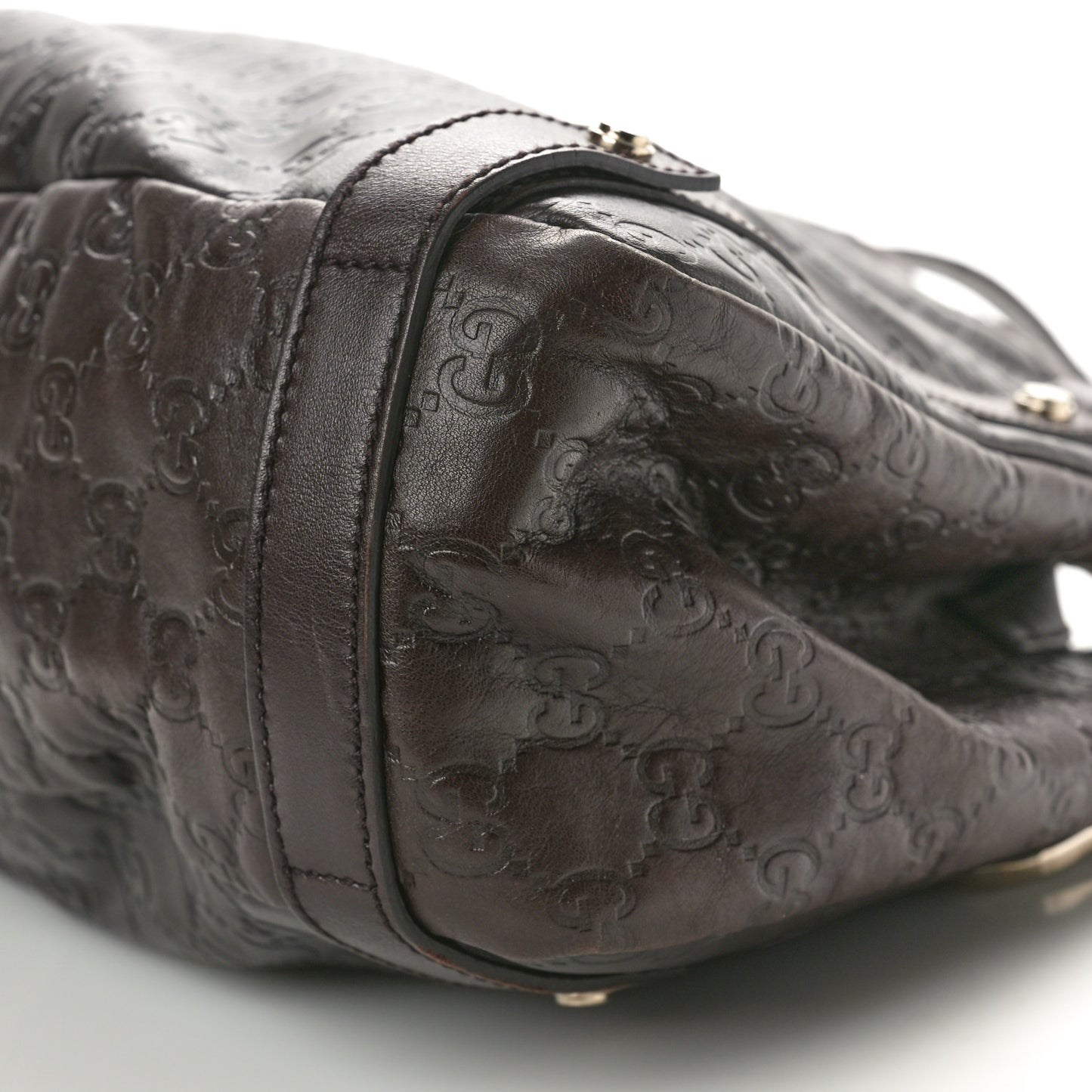 Guccissima Medium Abbey Shoulder Bag Chocolate