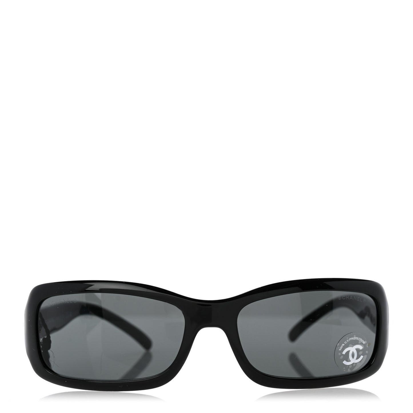 Acetate Rectangle CC Sunglasses 6024 Black