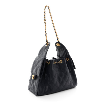 Chanel Caviar Quilted Small Chanel 25 Handbag Dark Navy 3 of 11
