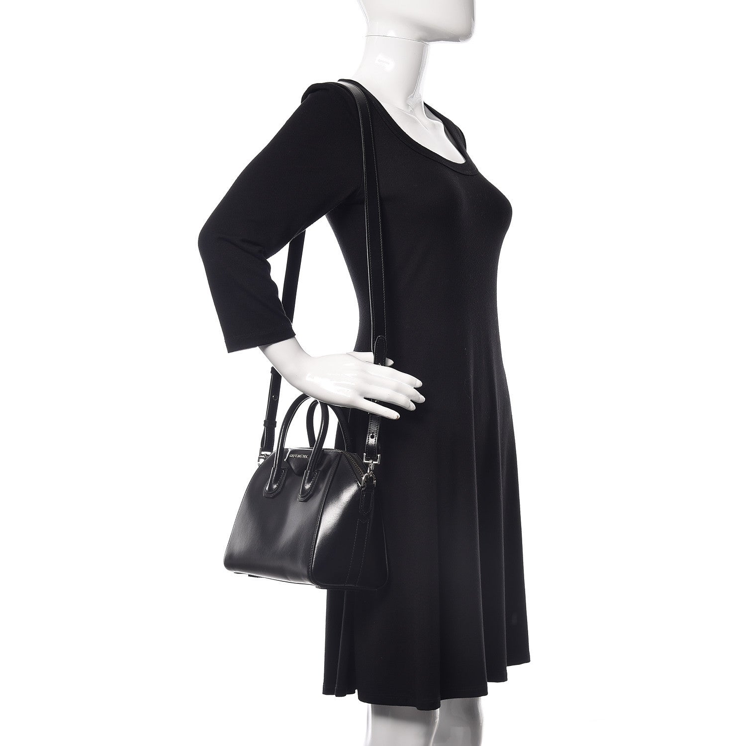 Givenchy Shiny Lord Calfskin Mini Antigona Black 2 of 11