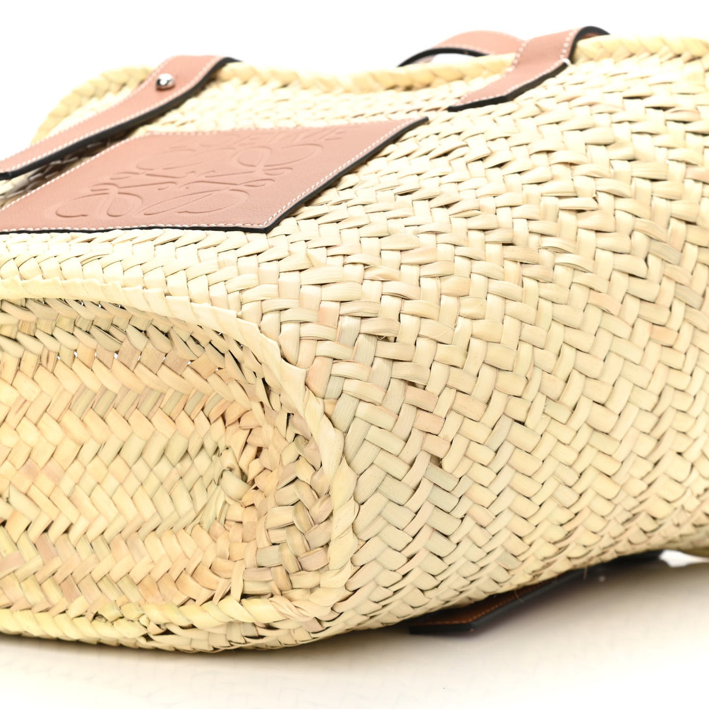 Raffia Basket Tote Bag Natural Tan