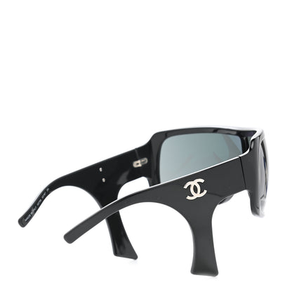 Chanel Acetate Sideburn Sunglasses 40756 Black 4 of 8