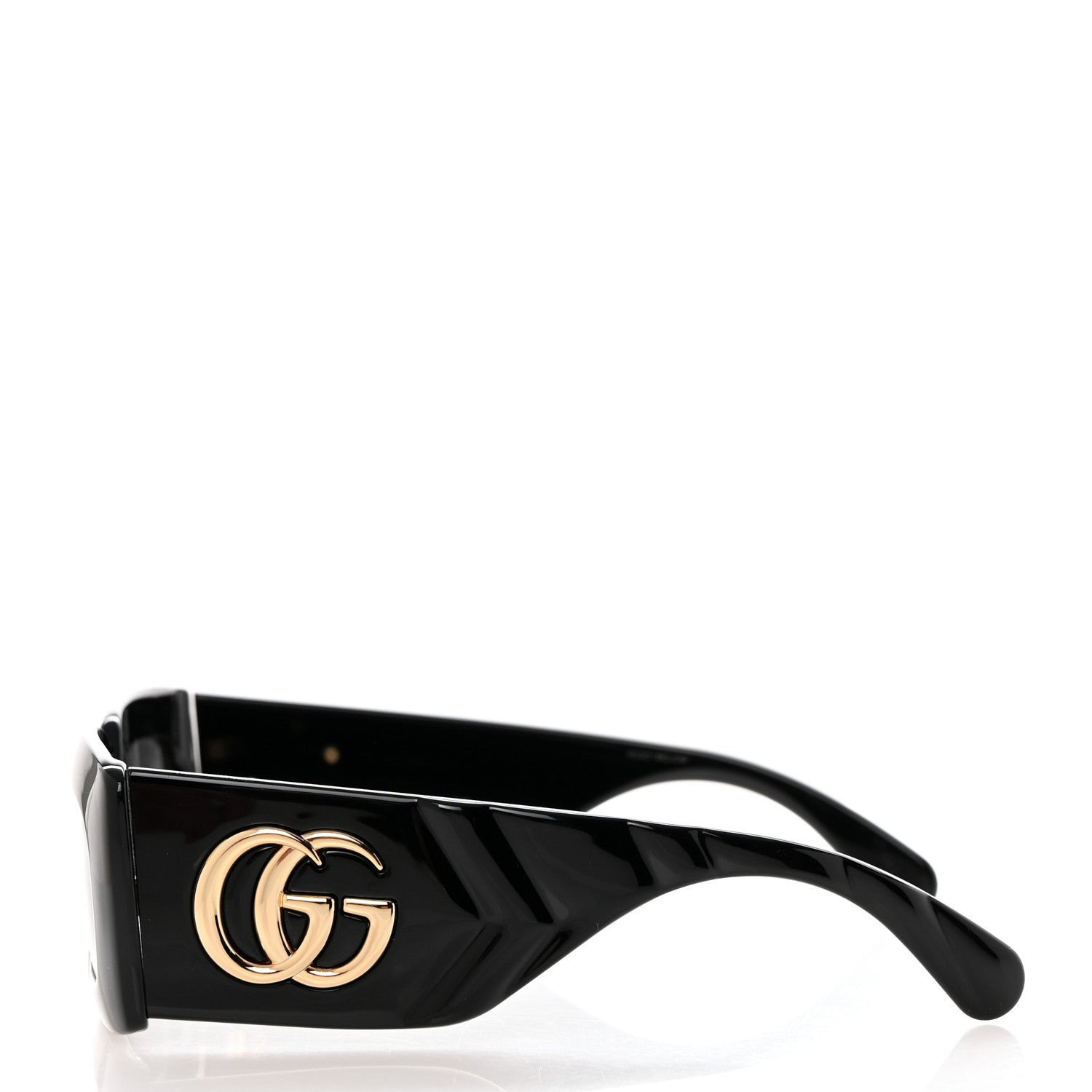 Gucci Acetate Rectangular Sunglasses GG0811S Black 3 of 7