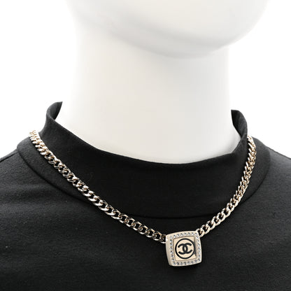 Chanel Metal Crystal CC Square Choker Gold 2 of 5