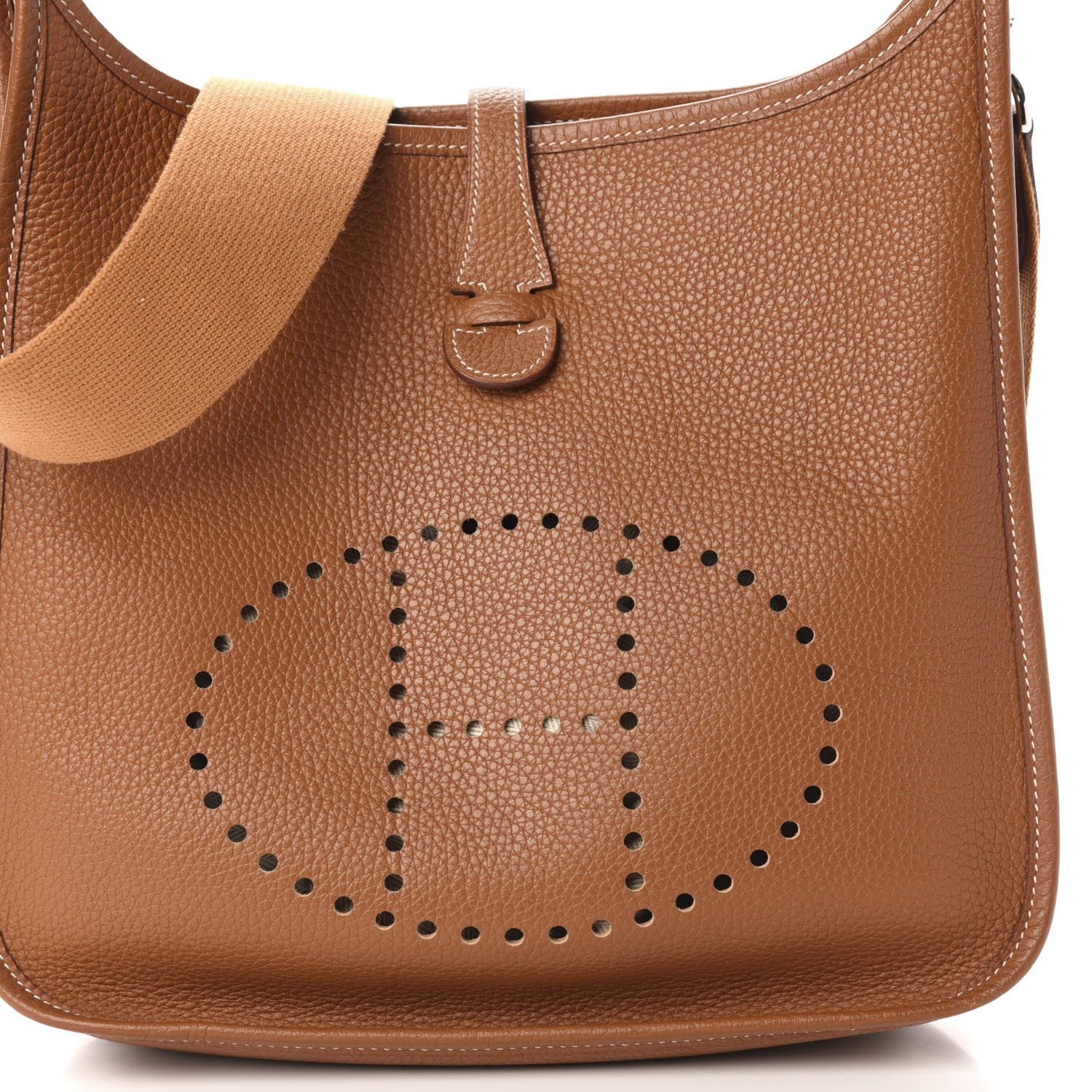 Hermes Taurillon Clemence Evelyne II PM Gold 9 of 9
