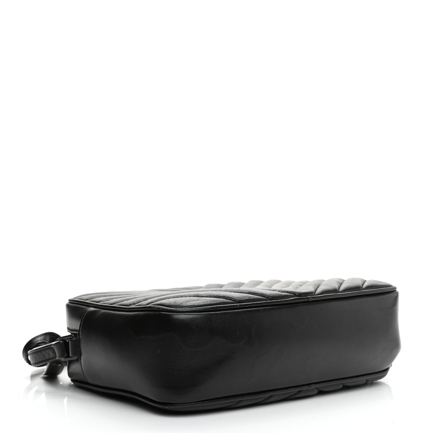Saint Laurent Calfskin Matelasse Monogram Lou Camera Bag Black 4 of 11