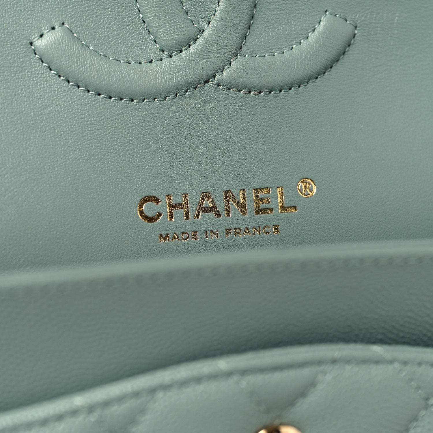 Chanel Caviar Quilted Medium Double Flap Dark Green 6 of 11