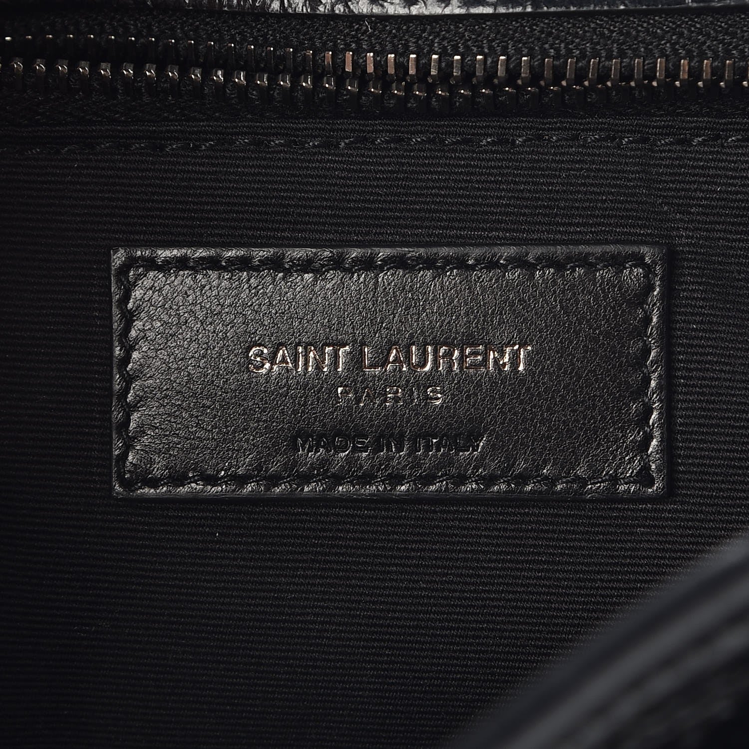 Saint Laurent Crinkled Calfskin Matelasse Monogram Large Niki Chain Satchel Black 6 of 9