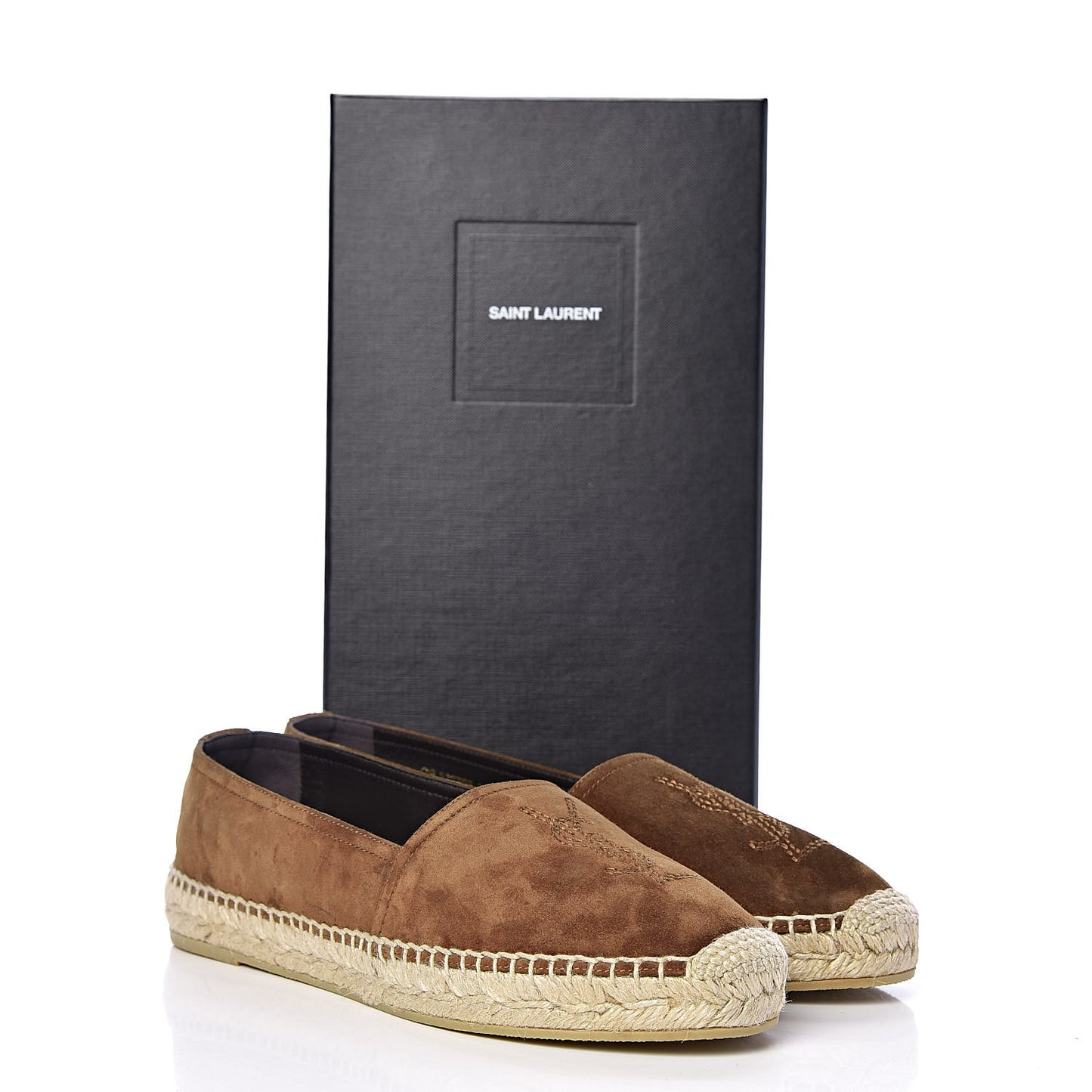 Suede Monogram Espadrilles 38 Brown