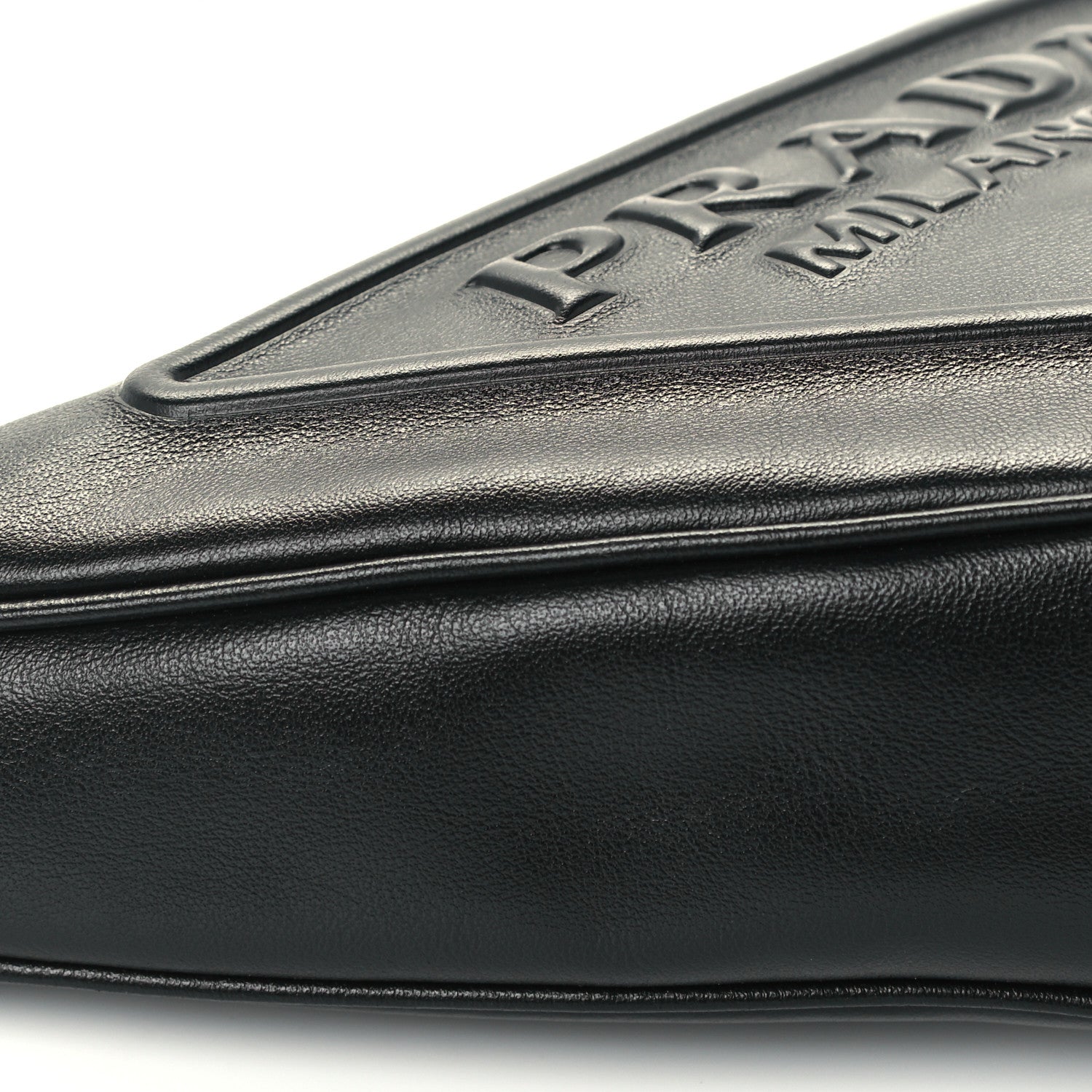 Prada Grace Lux Triangle Pouch Black 9 of 10