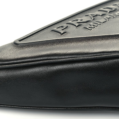 Prada Grace Lux Triangle Pouch Black 9 of 10
