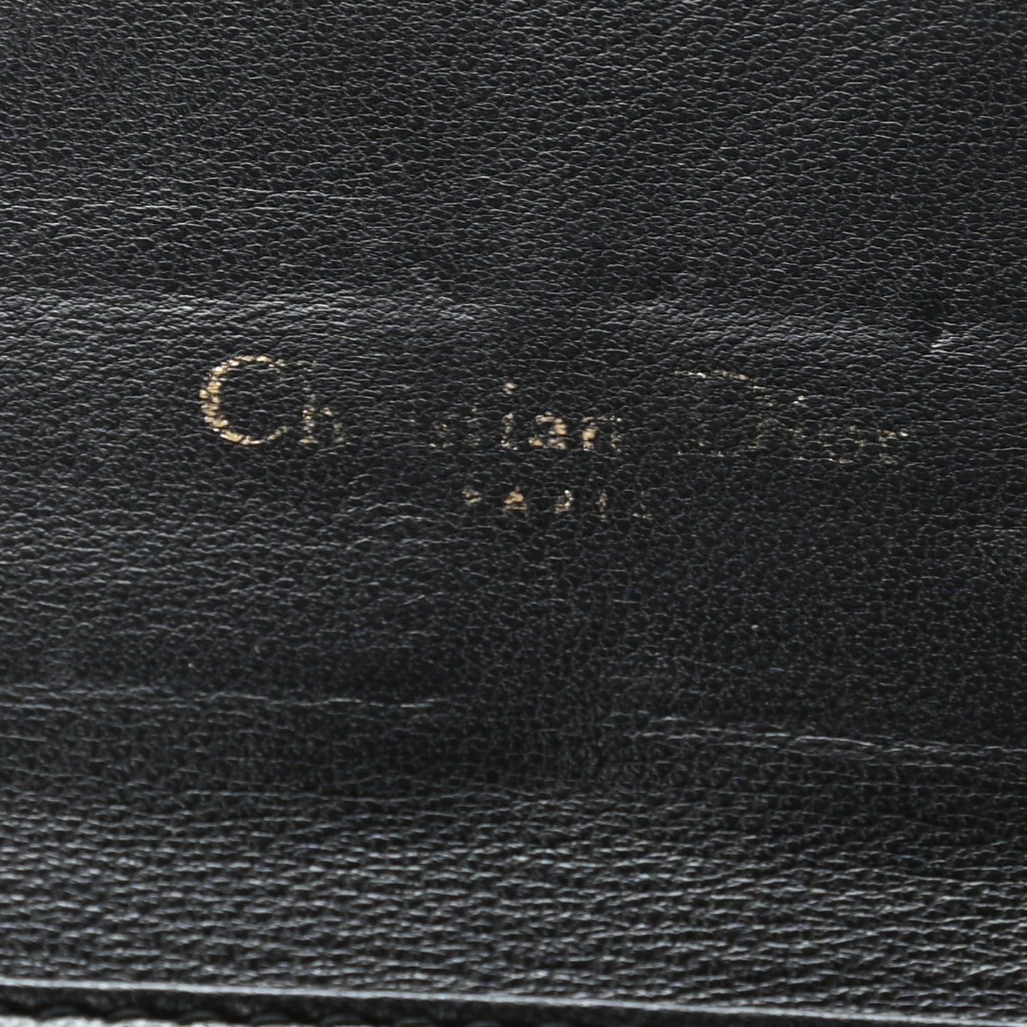 Lambskin Cannage Miss Dior Chain Wallet Black