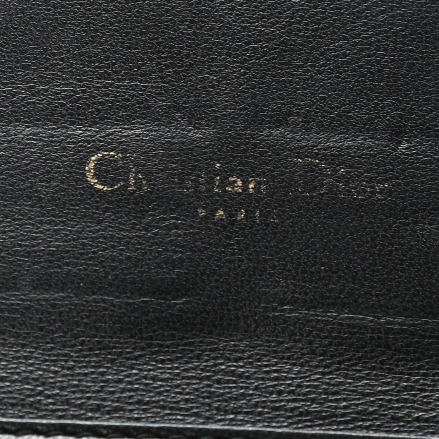 Christian Dior Lambskin Cannage Miss Dior Chain Wallet Black 5 of 13
