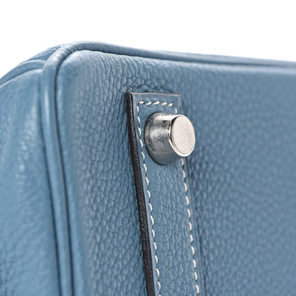 Hermes Togo Birkin 25 Blue Jean 21 of 36