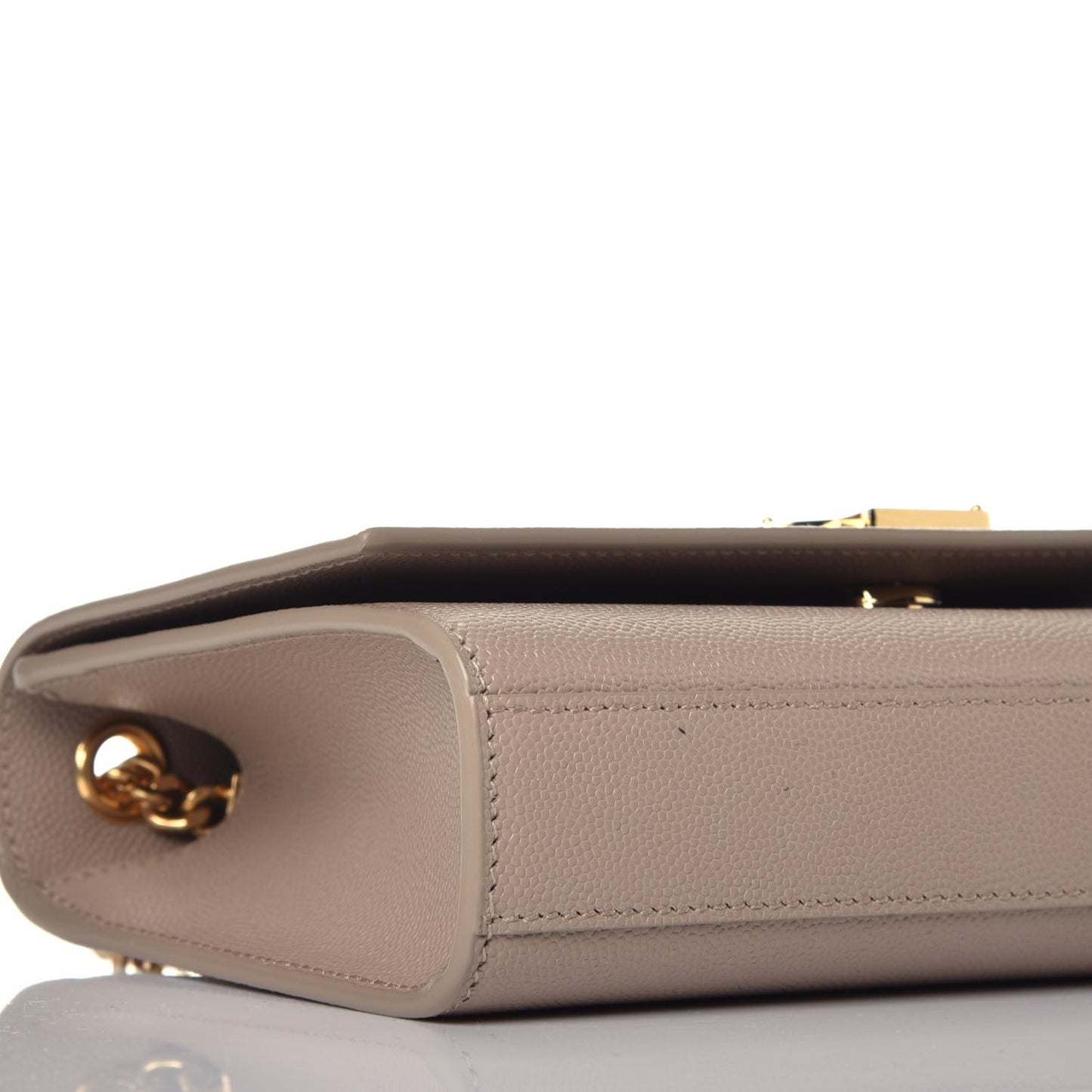 Grain De Poudre Small Monogram Kate Satchel Dark Beige