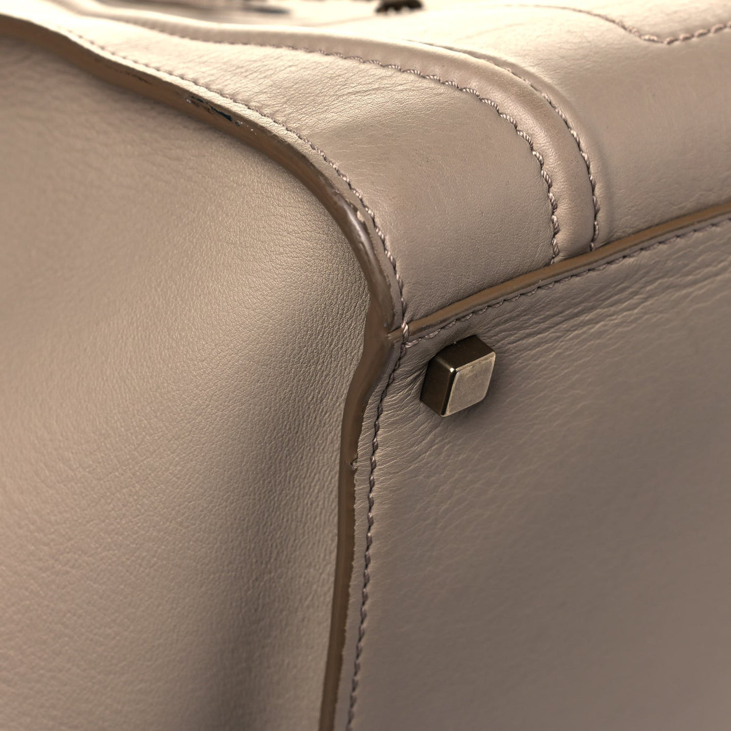 Supple Calfskin Medium Phantom Luggage Beige