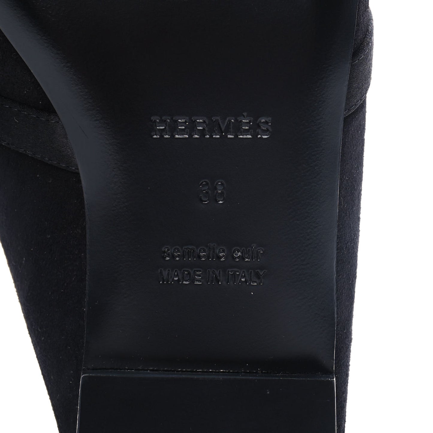Suede Goatskin Oz Mules 38 Black