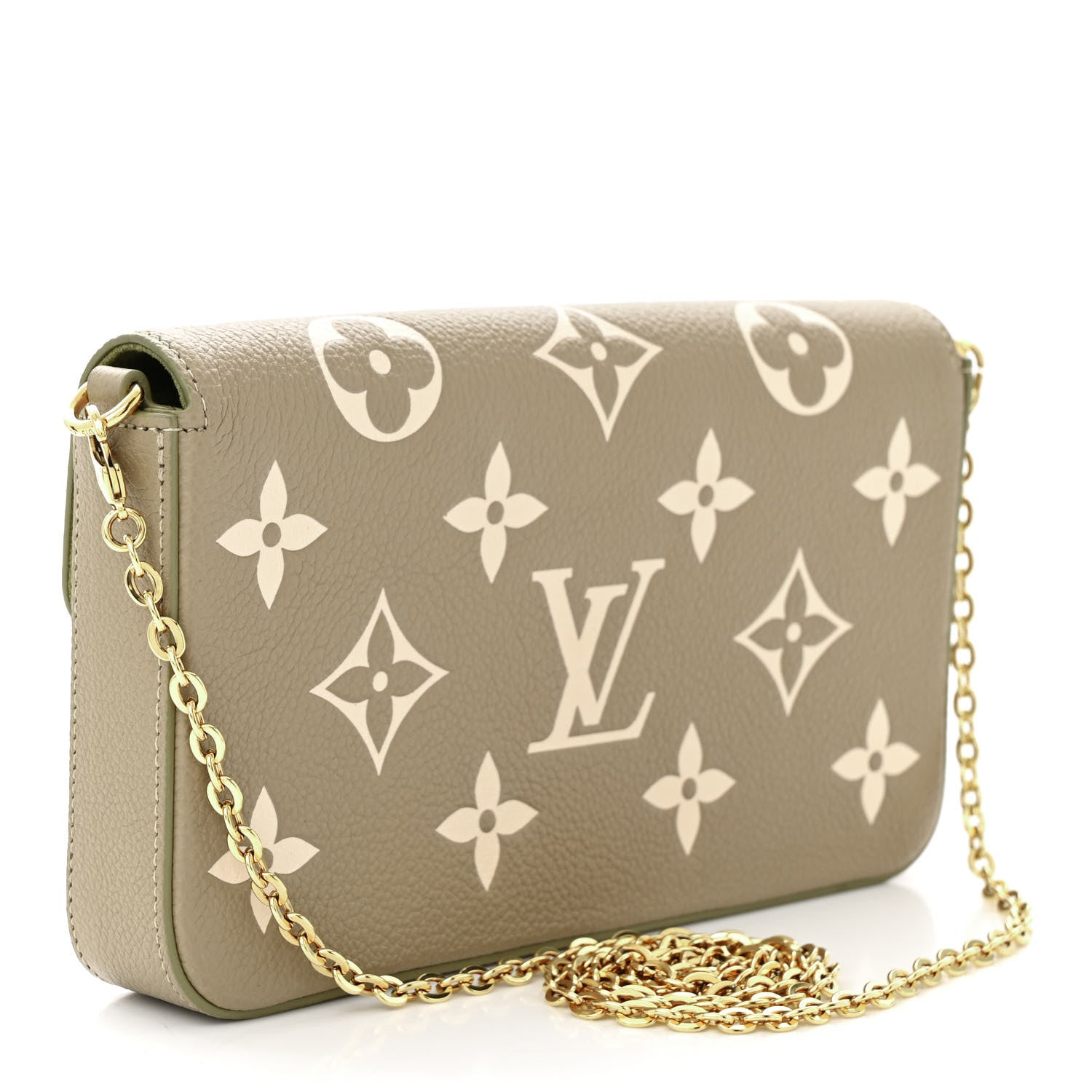 Louis Vuitton Empreinte Monogram Giant Felicie Pochette Tourterelle Creme 4 of 10