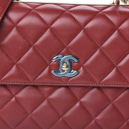 Chanel Lambskin Quilted Medium Trendy CC Flap Dual Handle Bag Red 11 of 14