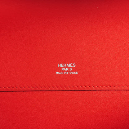 Hermes Swift Kelly Cut Clutch Pochette Capucine 11 of 14