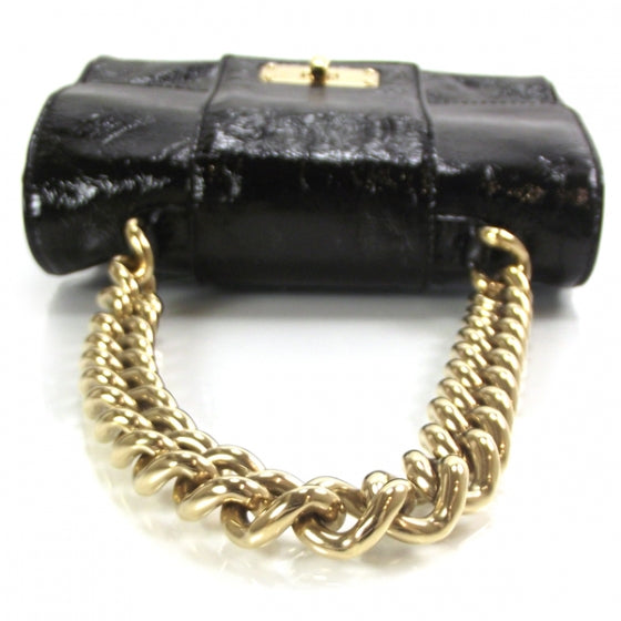 Marc Jacobs Textured Patent Chain Bag Black 5 of 8