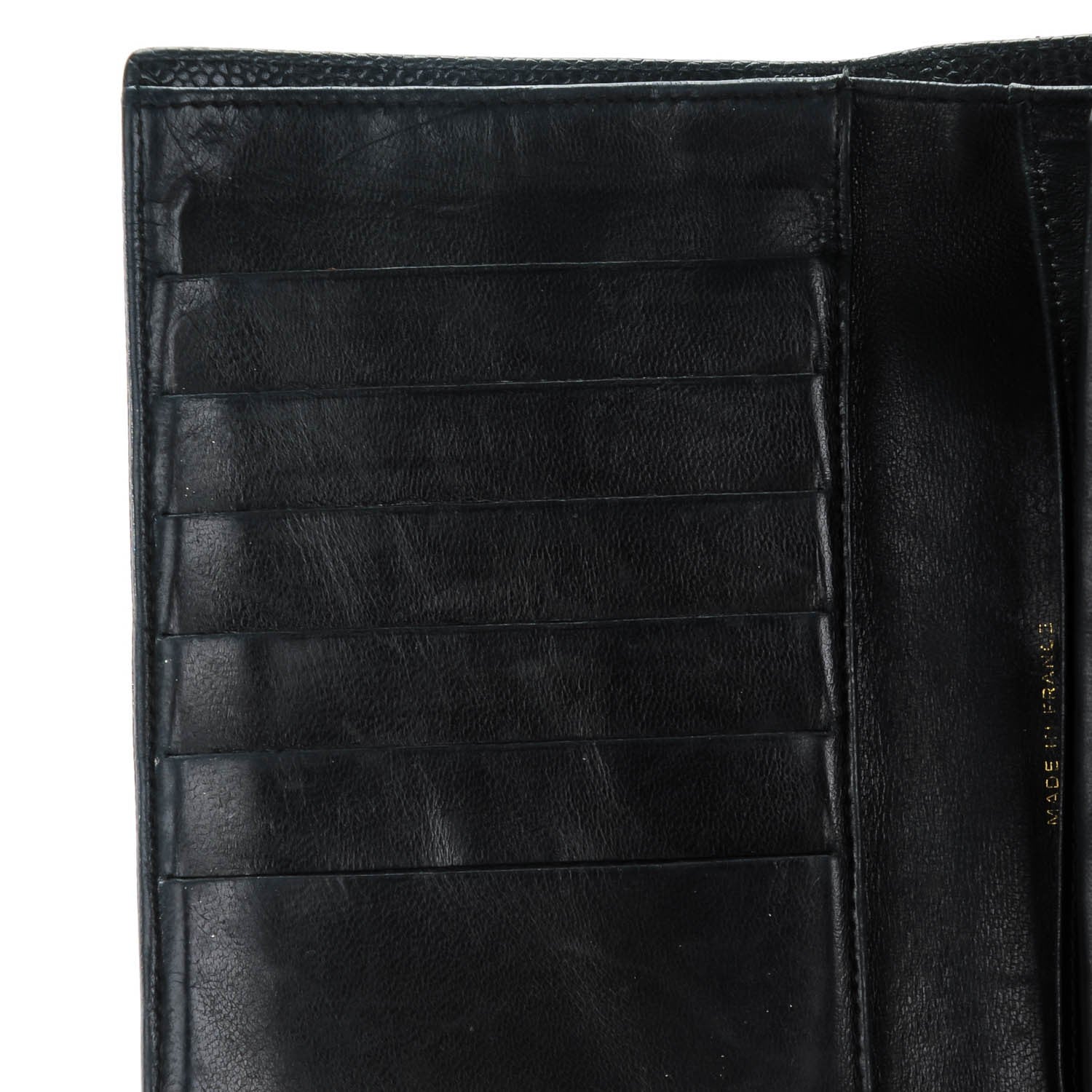 Chanel Caviar CC French Wallet Black 9 of 9
