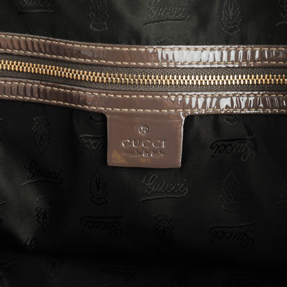 Gucci Patent Medium Pelham Shoulder Bag Taupe 6 of 7