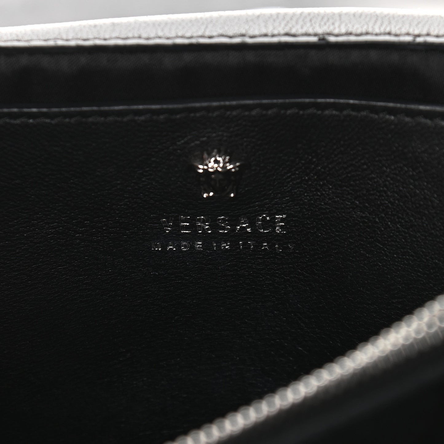 Suede Palazzo Crystal Chain Evening Bag Black