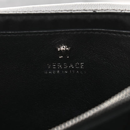 Versace Suede Palazzo Crystal Chain Evening Bag Black 6 of 8