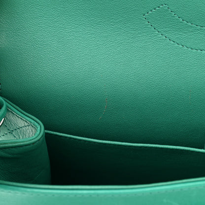 Chanel Lambskin Quilted Jumbo Double Flap Green 7 of 15
