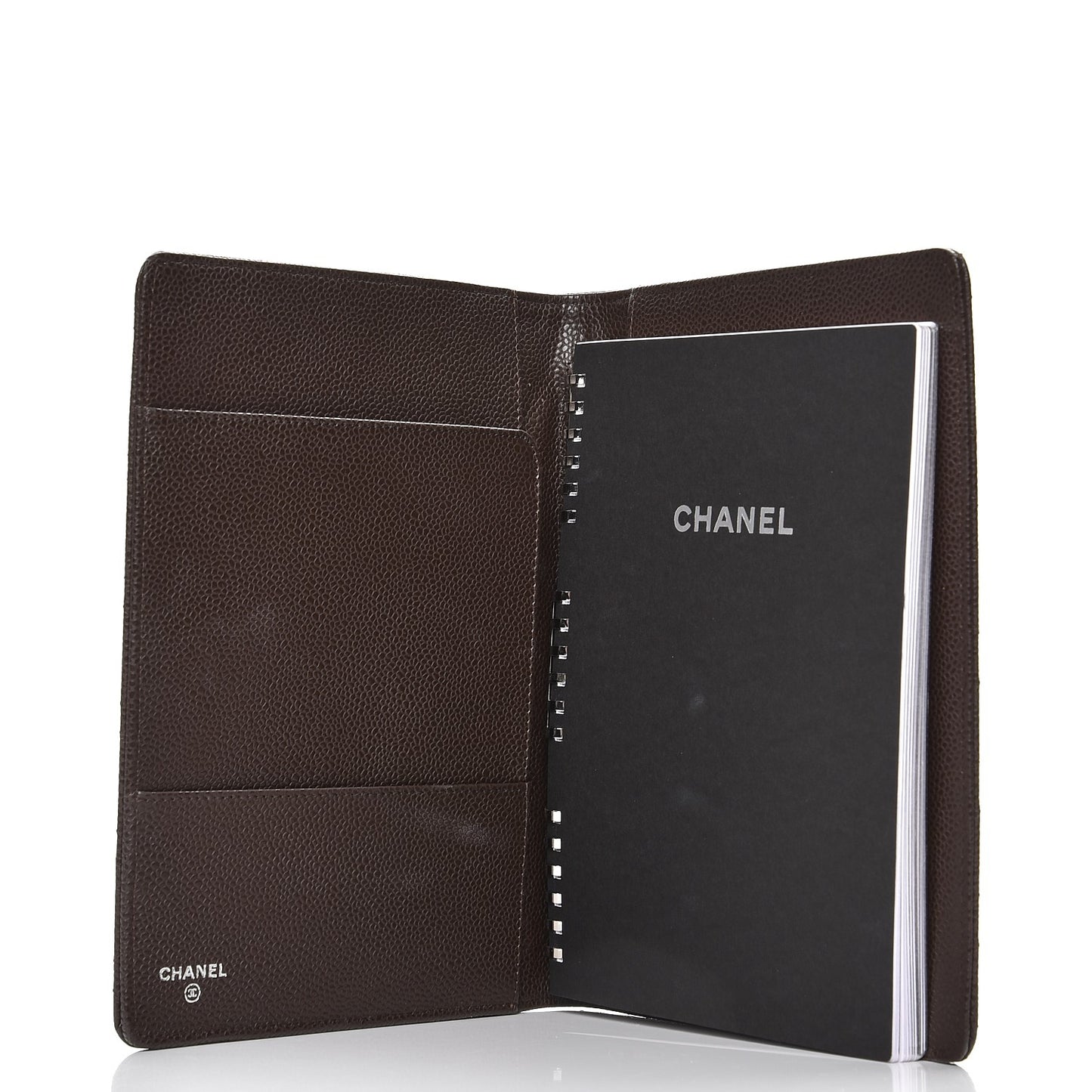 Caviar Quilted Notebook Agenda Cover Brown
