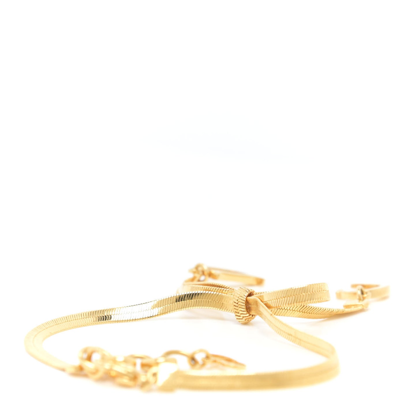 Bow CD Logo Bracelet Gold