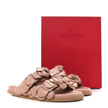 Valentino Garavani Kidskin Atelier 03 Rose Edition Double Buckle Slide Sandals 40 Rose Canelle 9 of 9