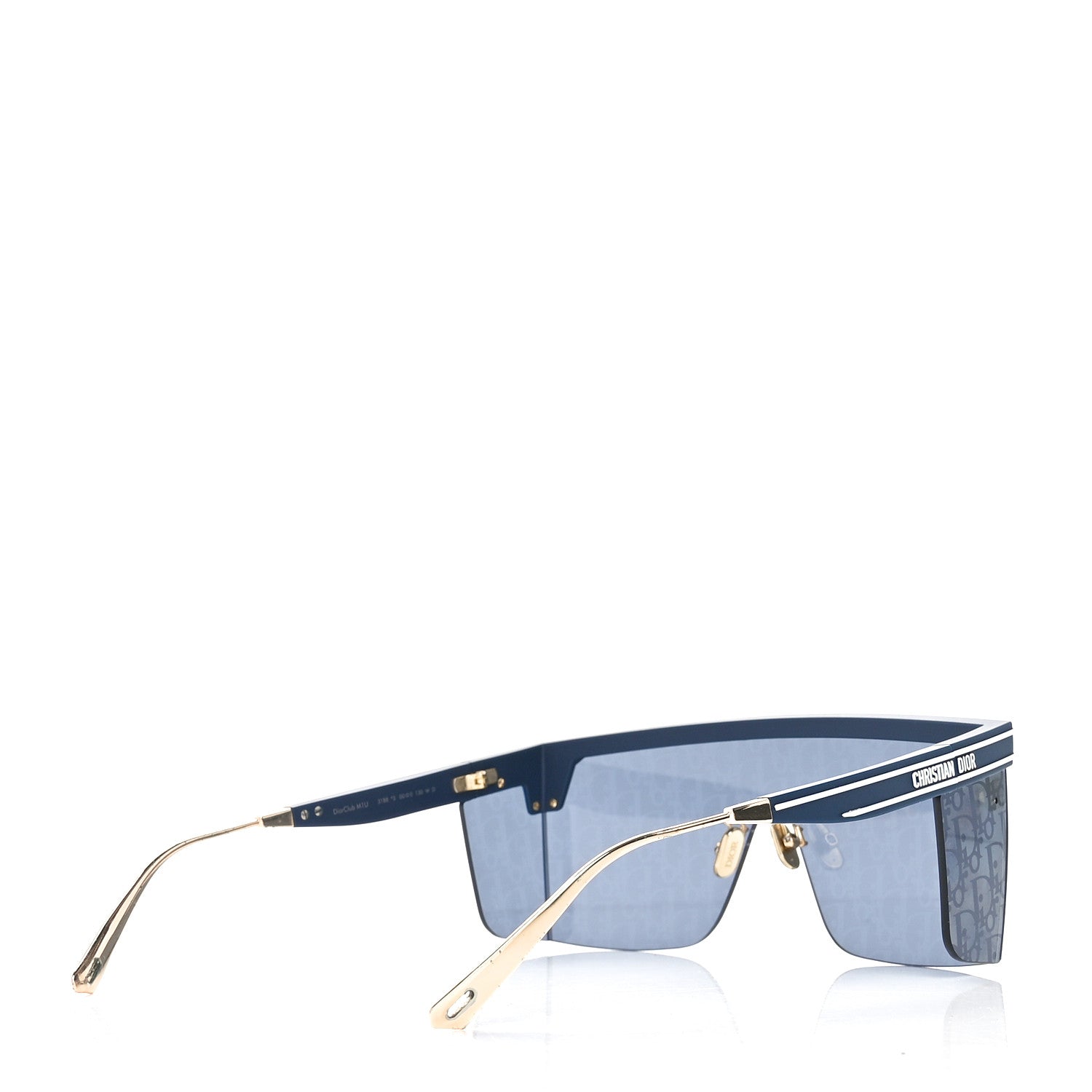 Christian Dior Oblique Diorclub M1U Mask Sunglasses Blue 4 of 7