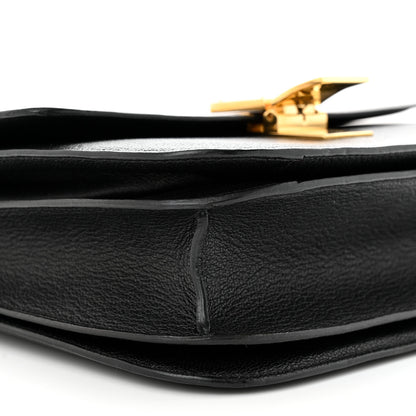 Celine Goatskin Medium Classic Box Flap Bag Black 9 of 12