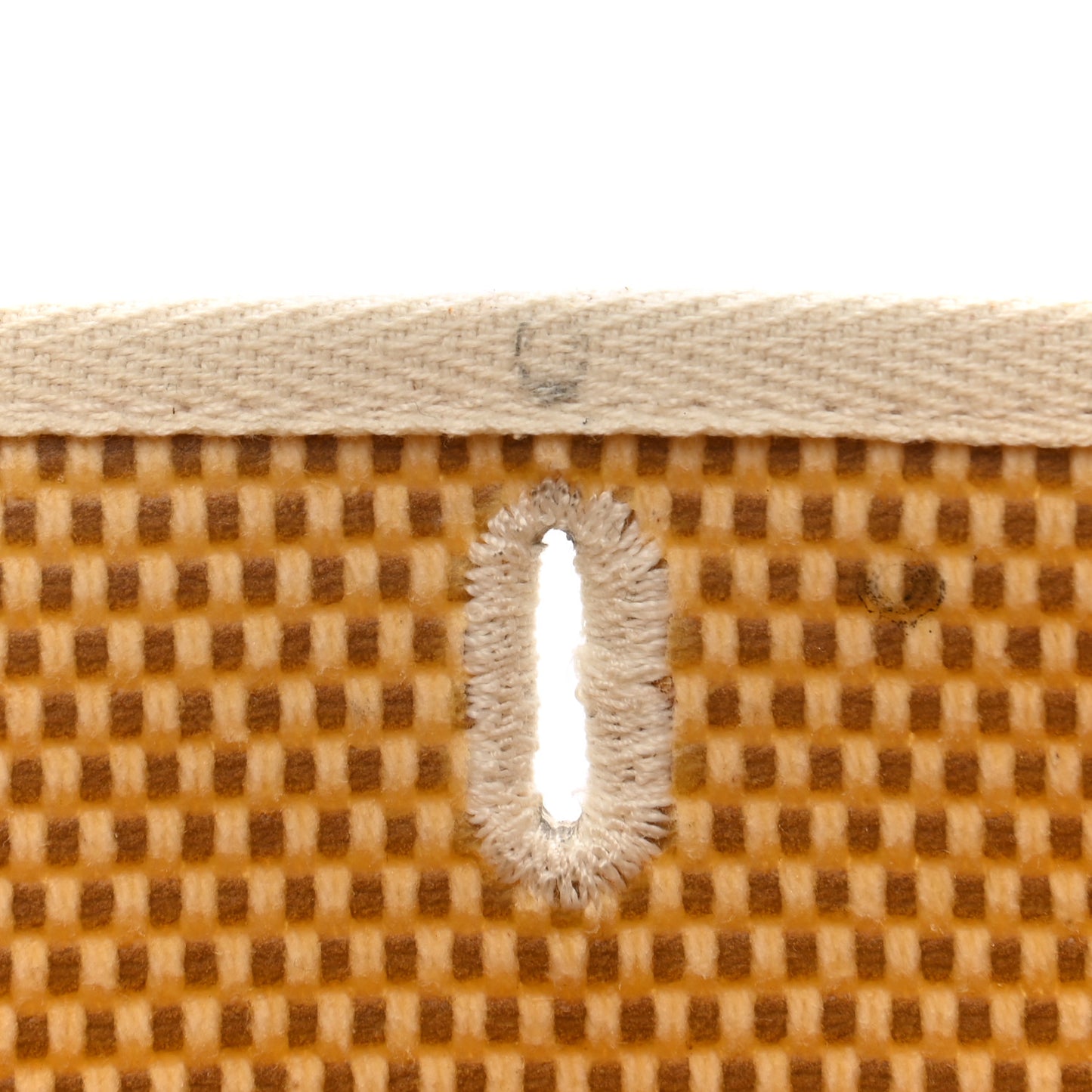 Toile Vache Calfskin Herbag Clutch Natural Black
