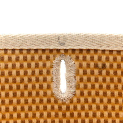 Hermes Toile Vache Calfskin Herbag Clutch Natural Black 13 of 25